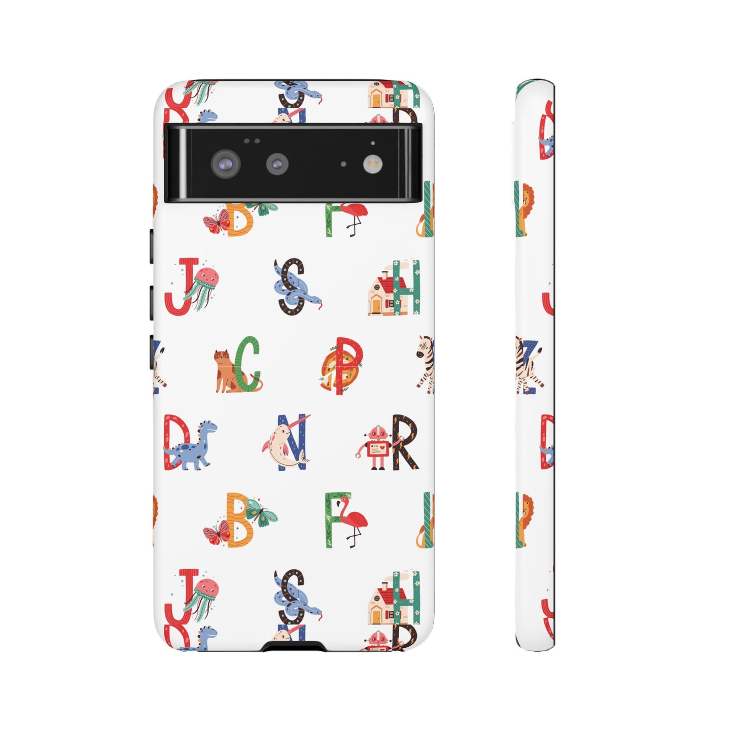 Alphabet Wallpaper Phone Case| iPhone 15 Plus/ Pro, 14, 13, 12| Google Pixel 7, Pro, 5| Samsung Galaxy S23 All Major Phone Models