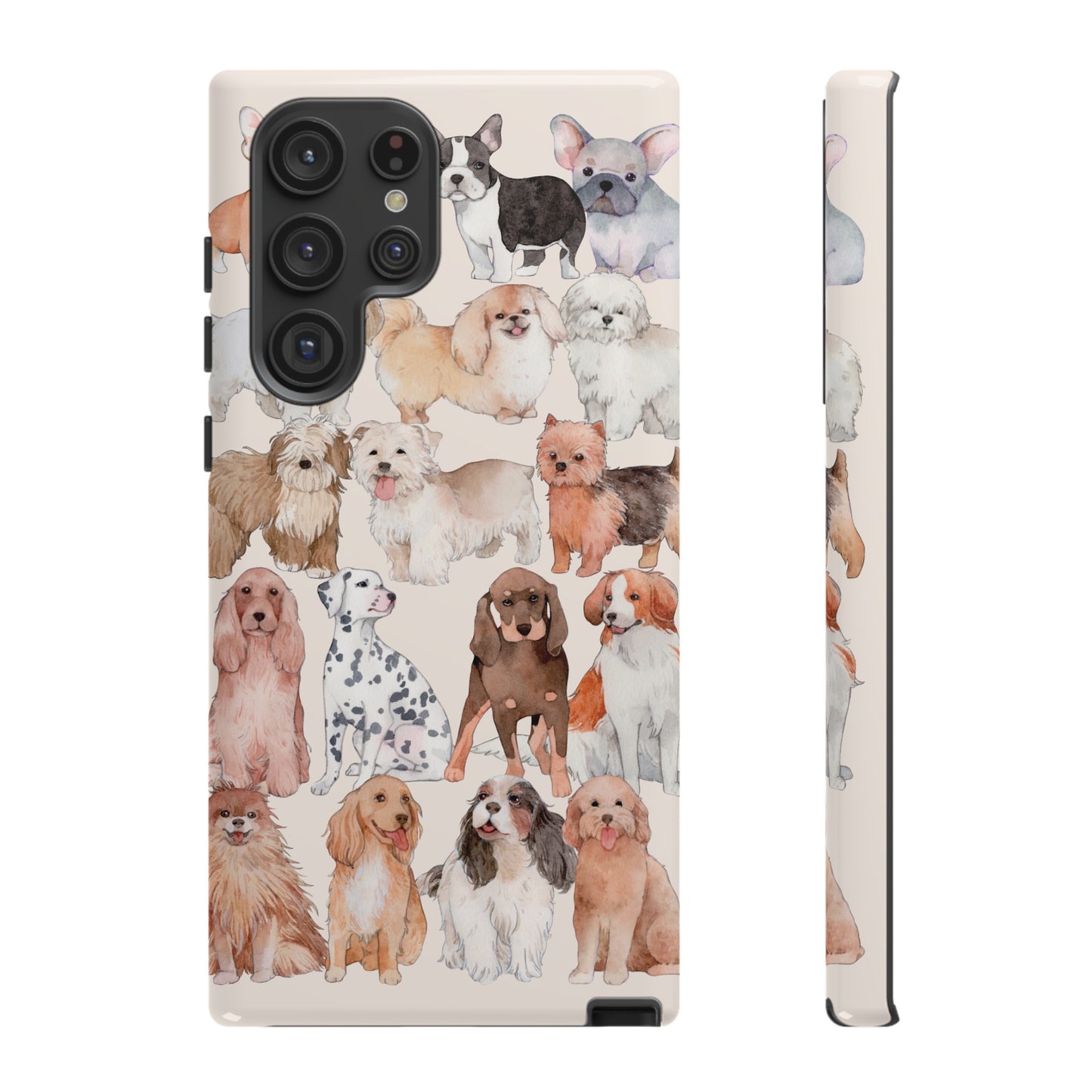 Dog Collage Wallpaper Phone Case | iPhone 15 Plus/ Pro, 14, 13, 12| Google Pixel 7, Pro, 5| Samsung Galaxy S23 All Major Phone Models