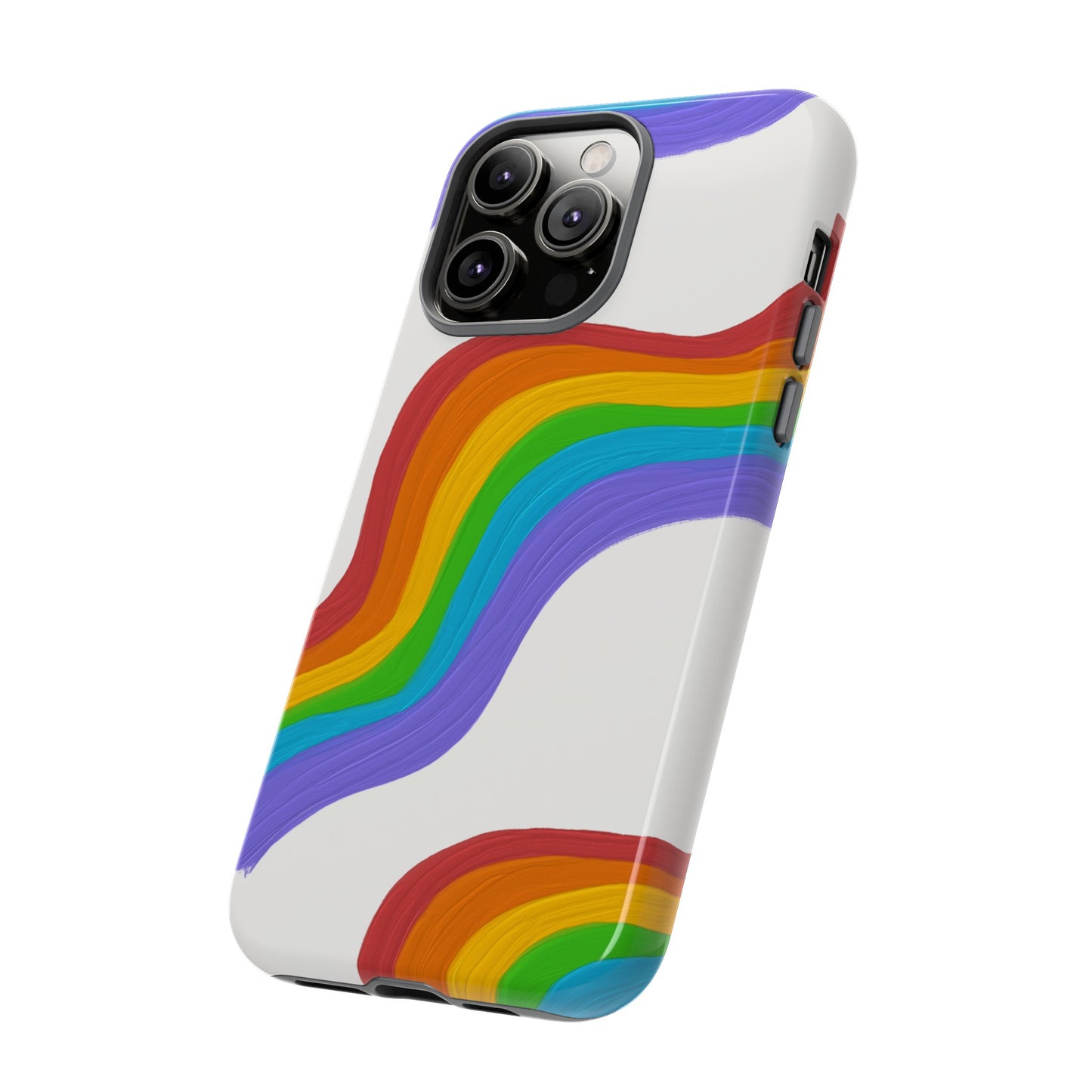 Rainbow Wallpaper Phone Case | iPhone 15 Plus/ Pro, 14, 13, 12| Google Pixel 7, Pro, 5| Samsung Galaxy S23 All Major Phone Models