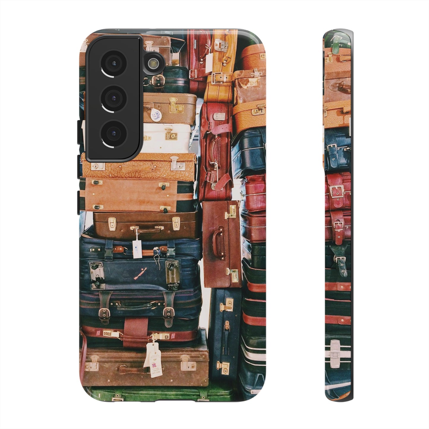 Suitcase Wallpaper Phone Case | iPhone 15 Plus/ Pro, 14, 13, 12| Google Pixel 7, Pro, 5| Samsung Galaxy S23 All Major Phone Models