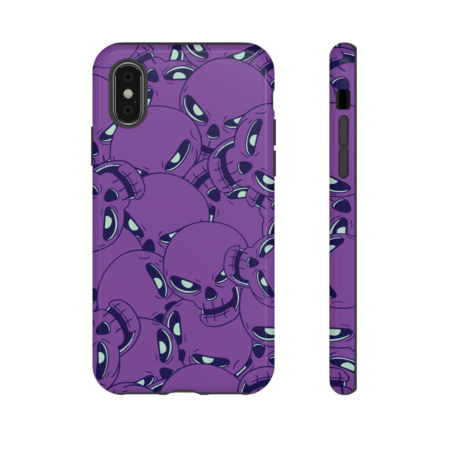 Glowing Skulls Wallpaper Phone Case | iPhone 15 Plus/ Pro, 14, 13, 12| Google Pixel 7, Pro, 5| Samsung Galaxy S23 All Major Phone Models