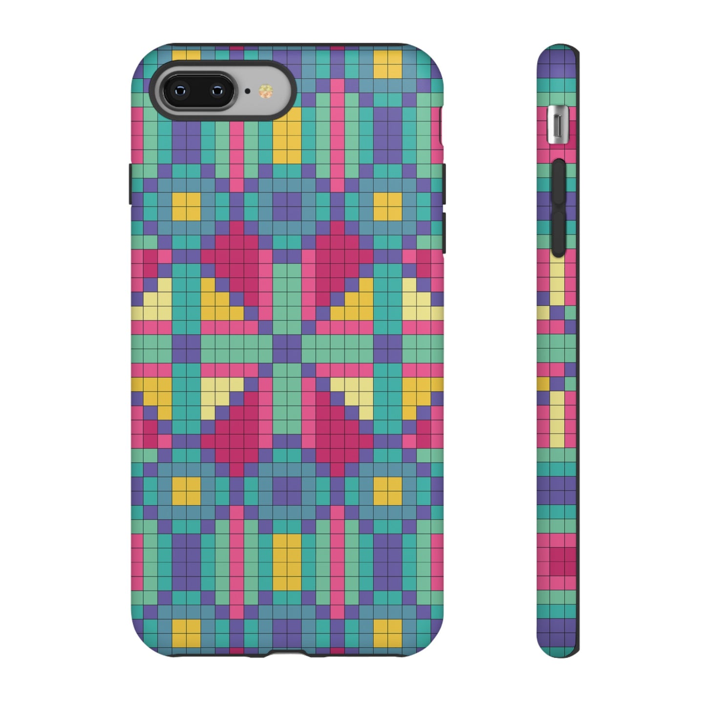 Block Geometric Wallpaper Phone Case | iPhone 15 Plus/ Pro, 14, 13, 12| Google Pixel 7, Pro, 5| Samsung Galaxy S23 All Major Phone Models