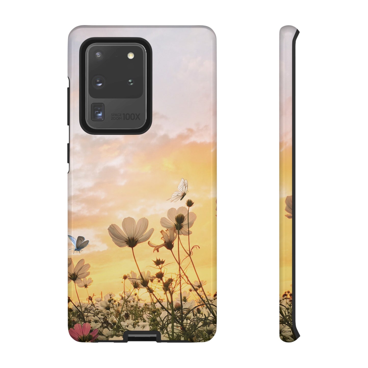 Flowers At Sunset Wallpaper Phone Case | iPhone 15 Plus/ Pro, 14, 13, 12| Google Pixel 7, Pro, 5| Samsung Galaxy S23 All Major Phone Models