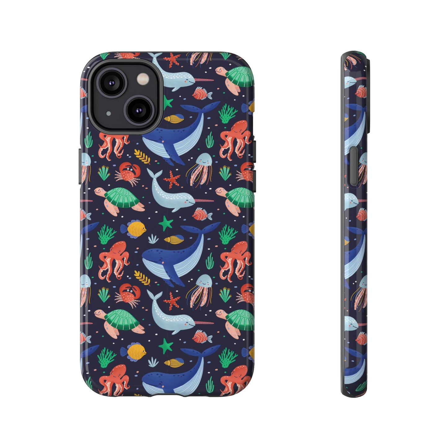 Sea Creatures Wallpaper Phone Case | iPhone 15 Plus/ Pro, 14, 13, 12| Google Pixel 7, Pro, 5| Samsung Galaxy S23 All Major Phone Models