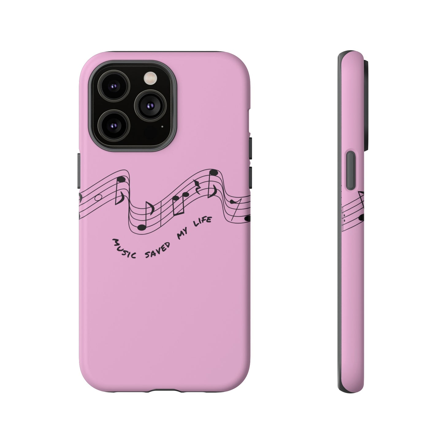 Music Saved My Life Wallpaper Phone Case | iPhone 15 Plus/ Pro, 14, 13, 12| Google Pixel 7, Pro, 5| Samsung Galaxy S23 All Major Phone Models