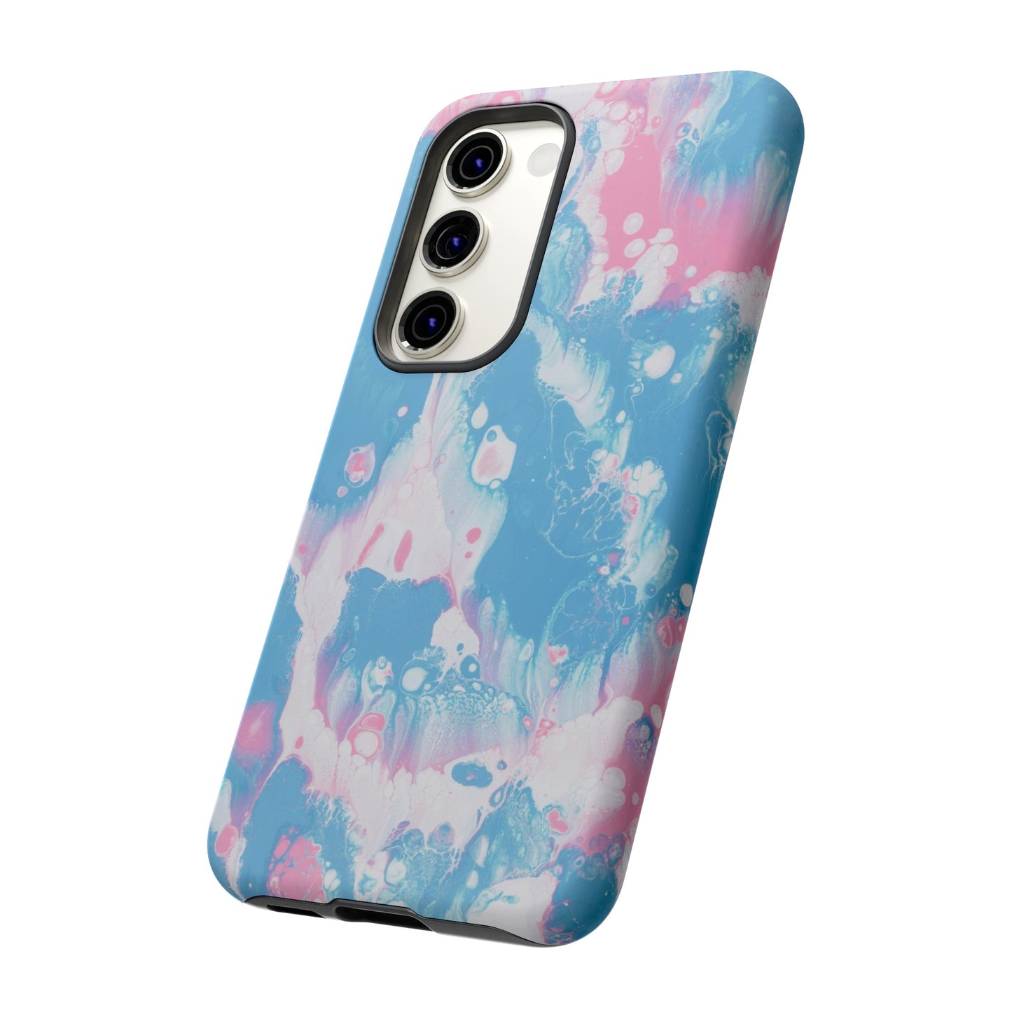 Baby Pink & Blue Resin Inspired Phone Case |iPhone 15 Plus/ Pro, 14, 13, 12|Google Pixel 7, Pro, 5|Samsung Galaxy S23 All Major Phone Models