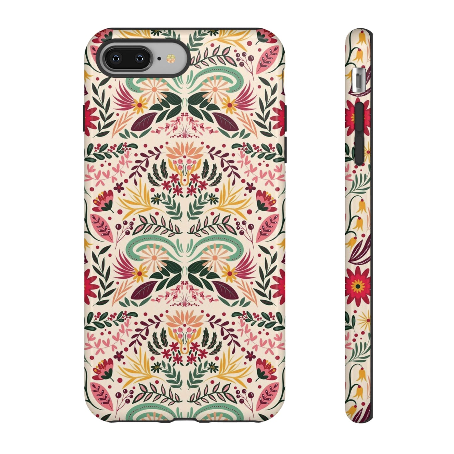 Bright Floral Wallpaper Phone Case | iPhone 15 Plus/ Pro, 14, 13, 12| Google Pixel 7, Pro, 5| Samsung Galaxy S23 All Major Phone Models