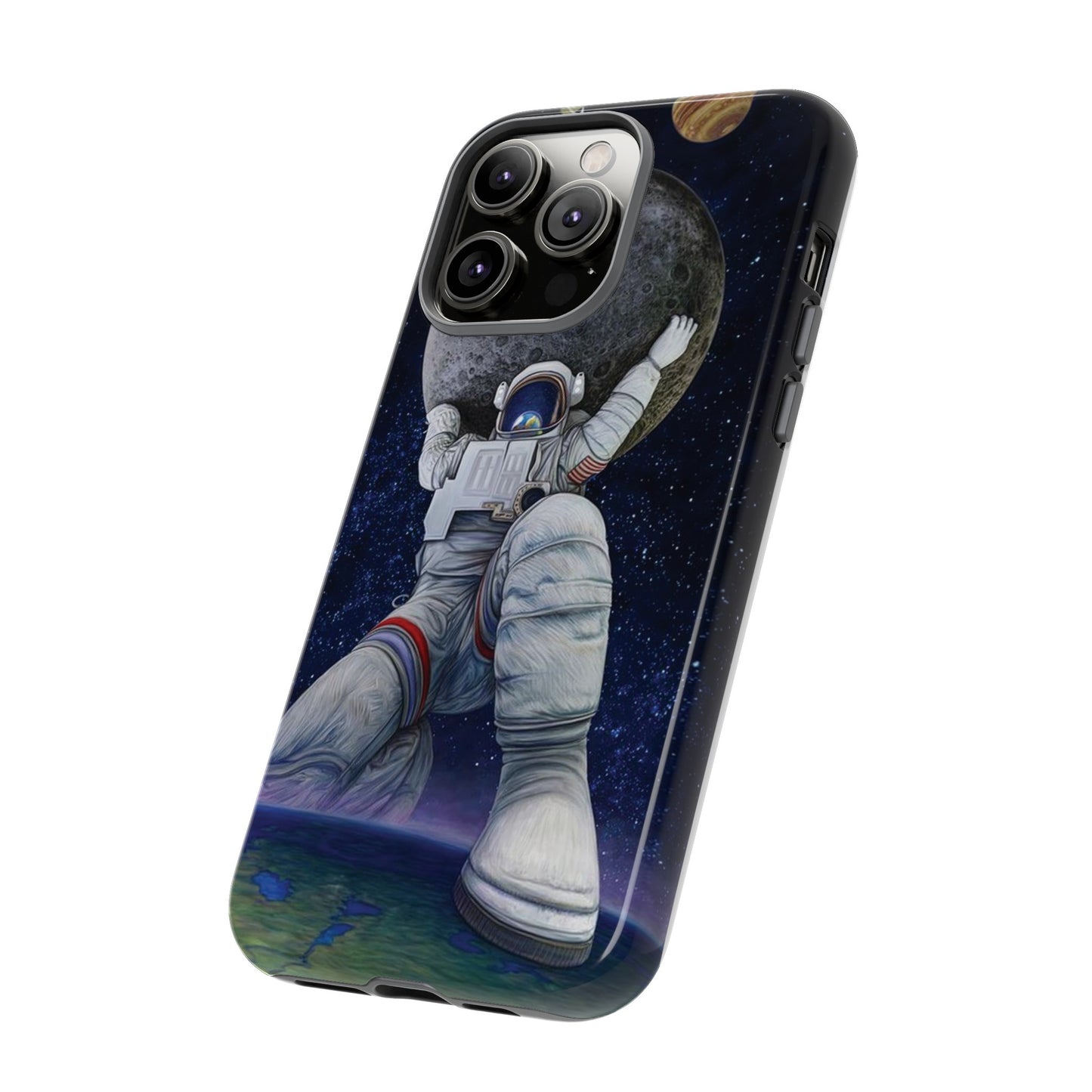 Astronaut Holding The Moon Phone Case | iPhone 15 Plus/ Pro, 14, 13, 12| Google Pixel 7, Pro, 5| Samsung Galaxy S23 All Major Phone Models