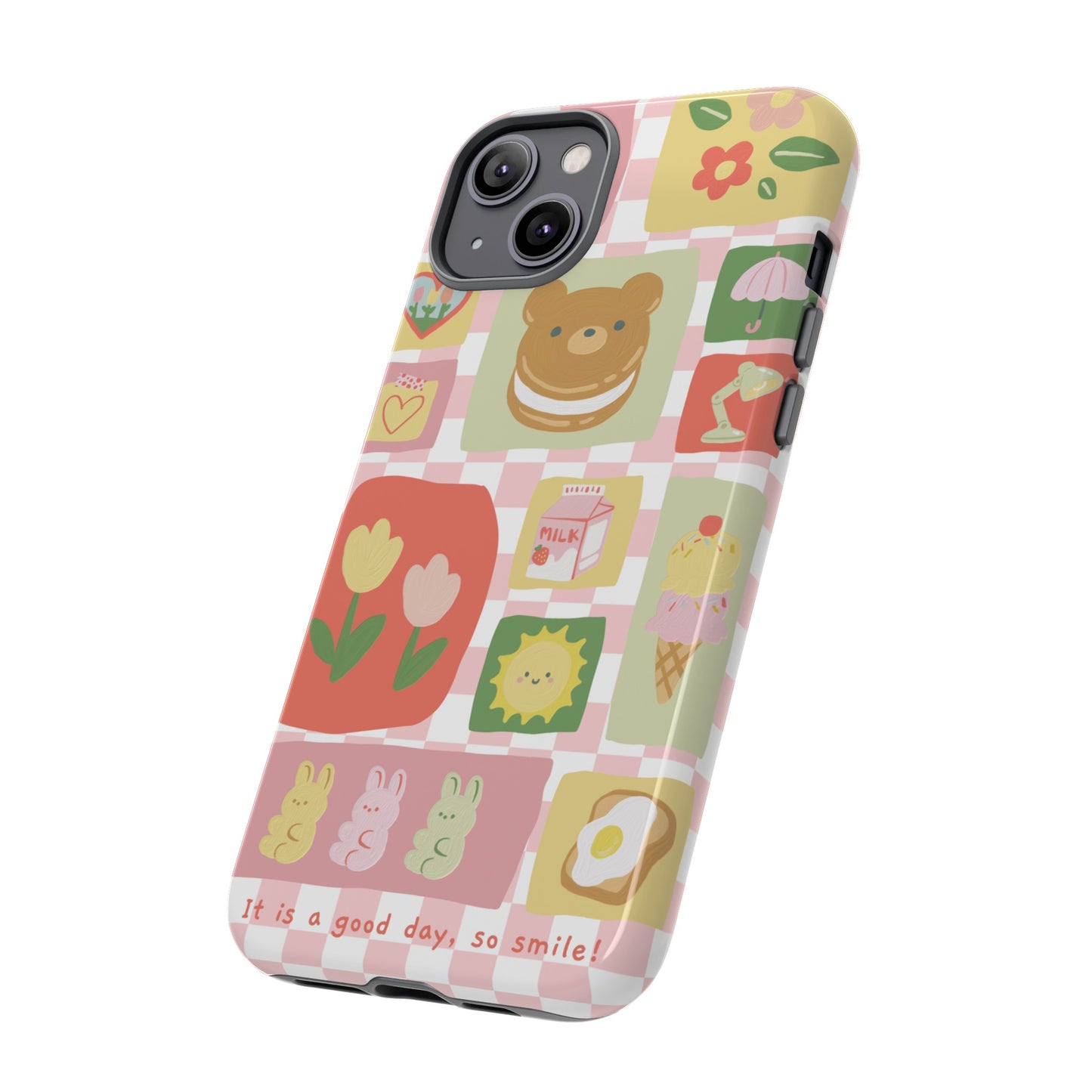 It Is A Good Day, So Smile! Wallpaper Phone Case | iPhone 15 Plus/ Pro, 14, 13, 12| Google Pixel 7, Pro, 5| Samsung Galaxy S23 All Major Phone Models