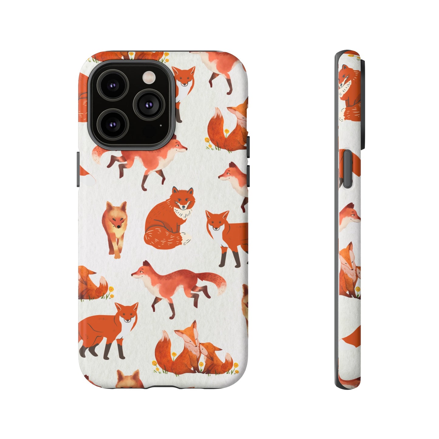 Foxes Wallpaper Phone Case | iPhone 15 Plus/ Pro, 14, 13, 12| Google Pixel 7, Pro, 5| Samsung Galaxy S23 All Major Phone Models