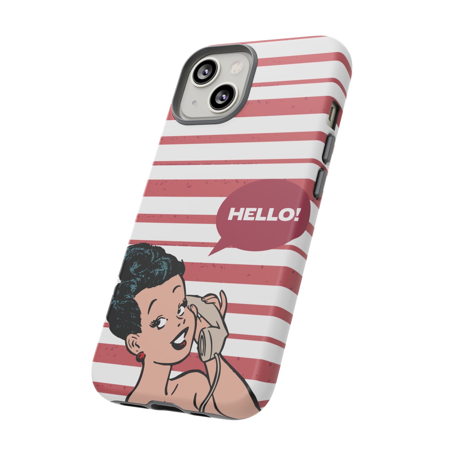 Hello! Wallpaper Phone Case | iPhone 15 Plus/ Pro, 14, 13, 12| Google Pixel 7, Pro, 5| Samsung Galaxy S23 All Major Phone Models