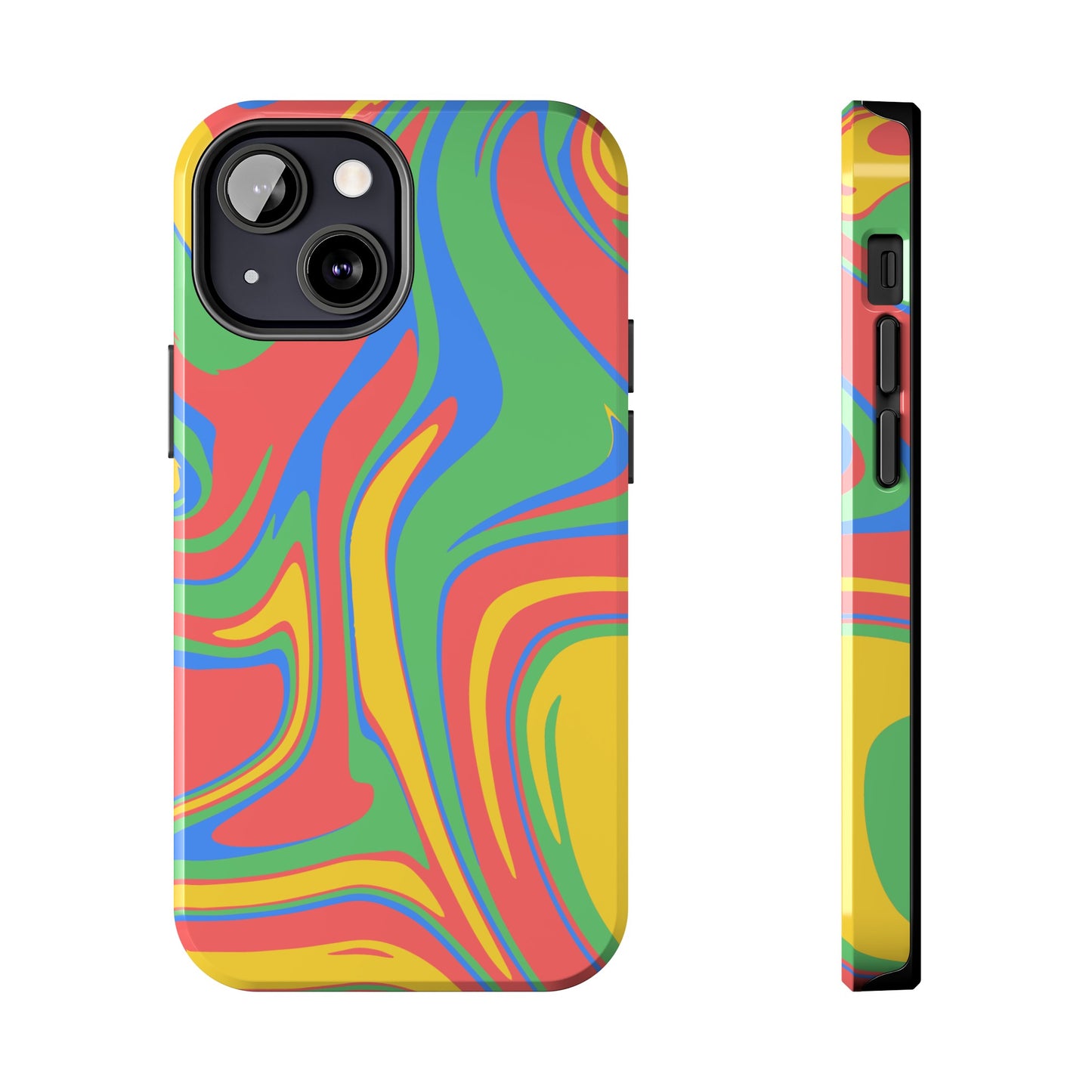 Colourful Marble Phone Case | iPhone 15 Plus/ Pro, 14, 13, 12|