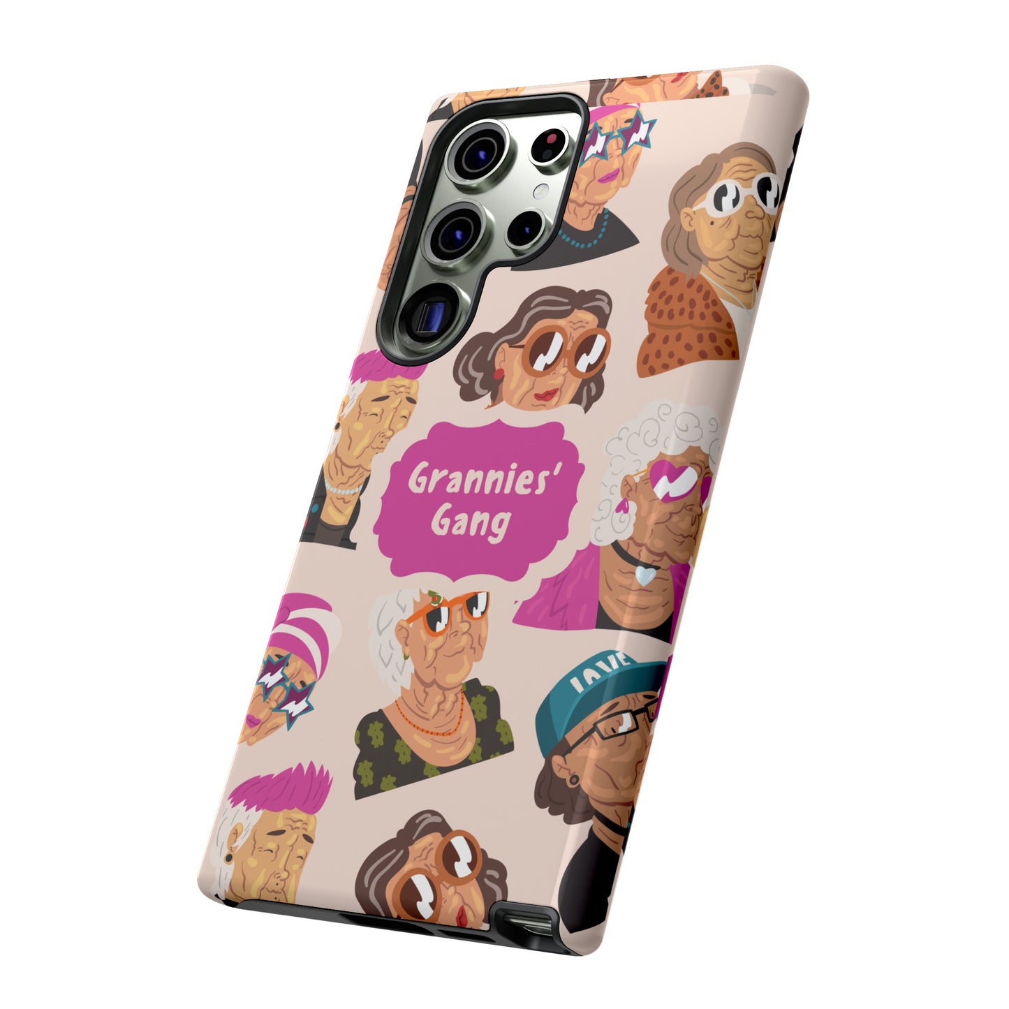 Grannies' Gang Wallpaper Phone Case | iPhone 15 Plus/ Pro, 14, 13, 12| Google Pixel 7, Pro, 5| Samsung Galaxy S23 All Major Phone Models