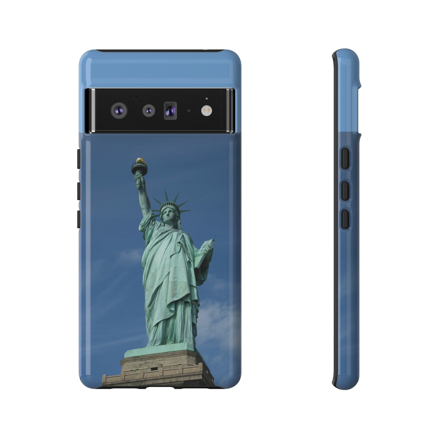 Statue Of Liberty Wallpaper Phone Case | iPhone 15 Plus/ Pro, 14, 13, 12| Google Pixel 7, Pro, 5| Samsung Galaxy S23 All Major Phone Models