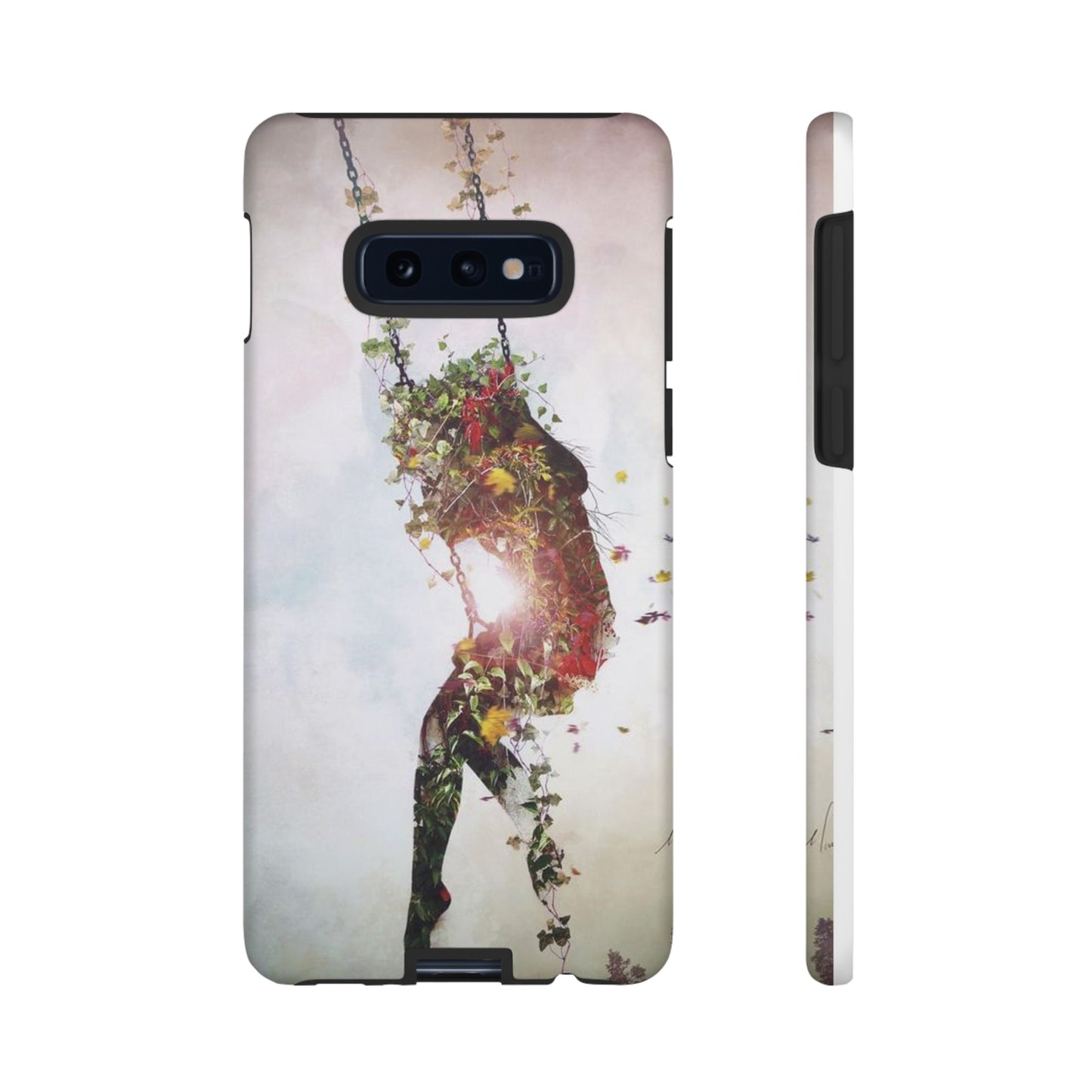 Flower Swing Girl Wallpaper Phone Case | iPhone 15 Plus/ Pro, 14, 13, 12| Google Pixel 7, Pro, 5| Samsung Galaxy S23 All Major Phone Models