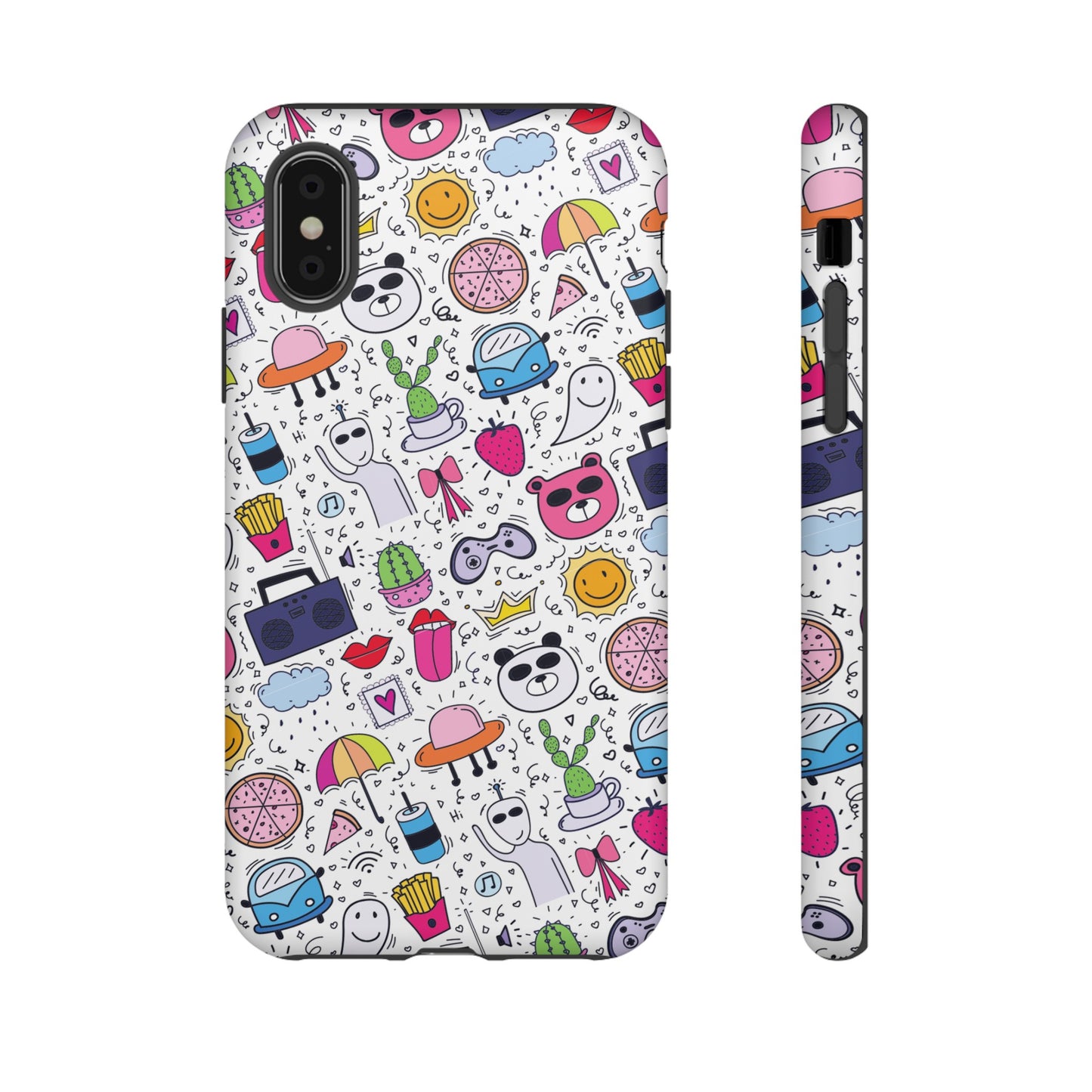 Cartoon Collage Phone Case | iPhone 15 Plus/ Pro, 14, 13, 12| Google Pixel 7, Pro, 5| Samsung Galaxy S23 All Major Phone Models