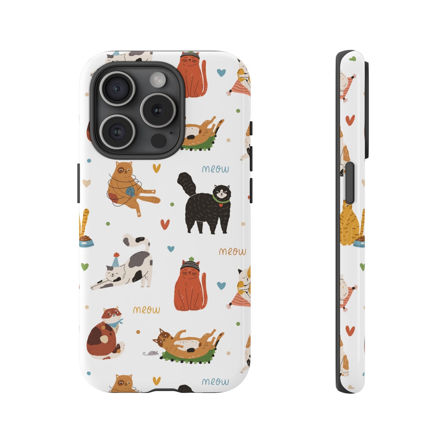 Collage of Cats Wallpaper Phone Case | iPhone 15 Plus/ Pro, 14, 13, 12| Google Pixel 7, Pro, 5| Samsung Galaxy S23 All Major Phone Models