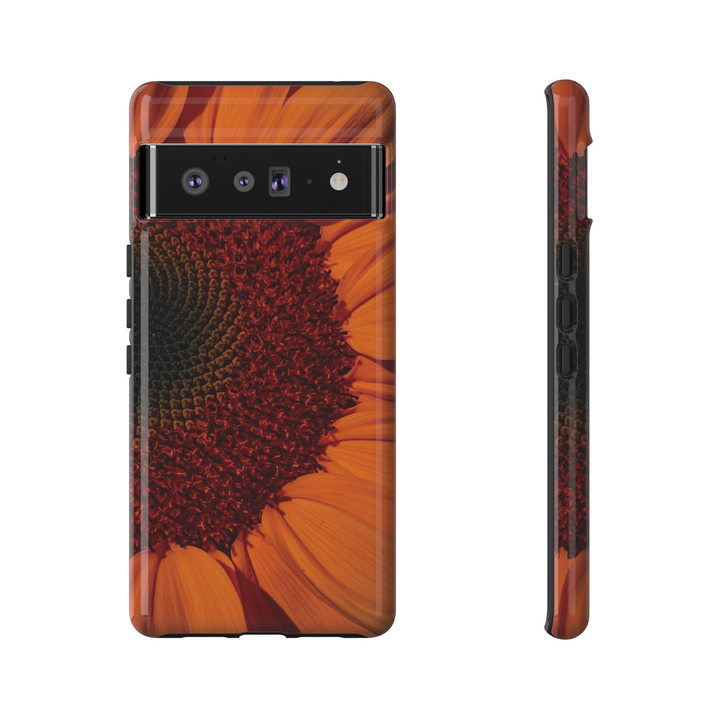 Orange Sunflower Wallpaper Phone Case | iPhone 15 Plus/ Pro, 14, 13, 12| Google Pixel 7, Pro, 5| Samsung Galaxy S23 All Major Phone Models