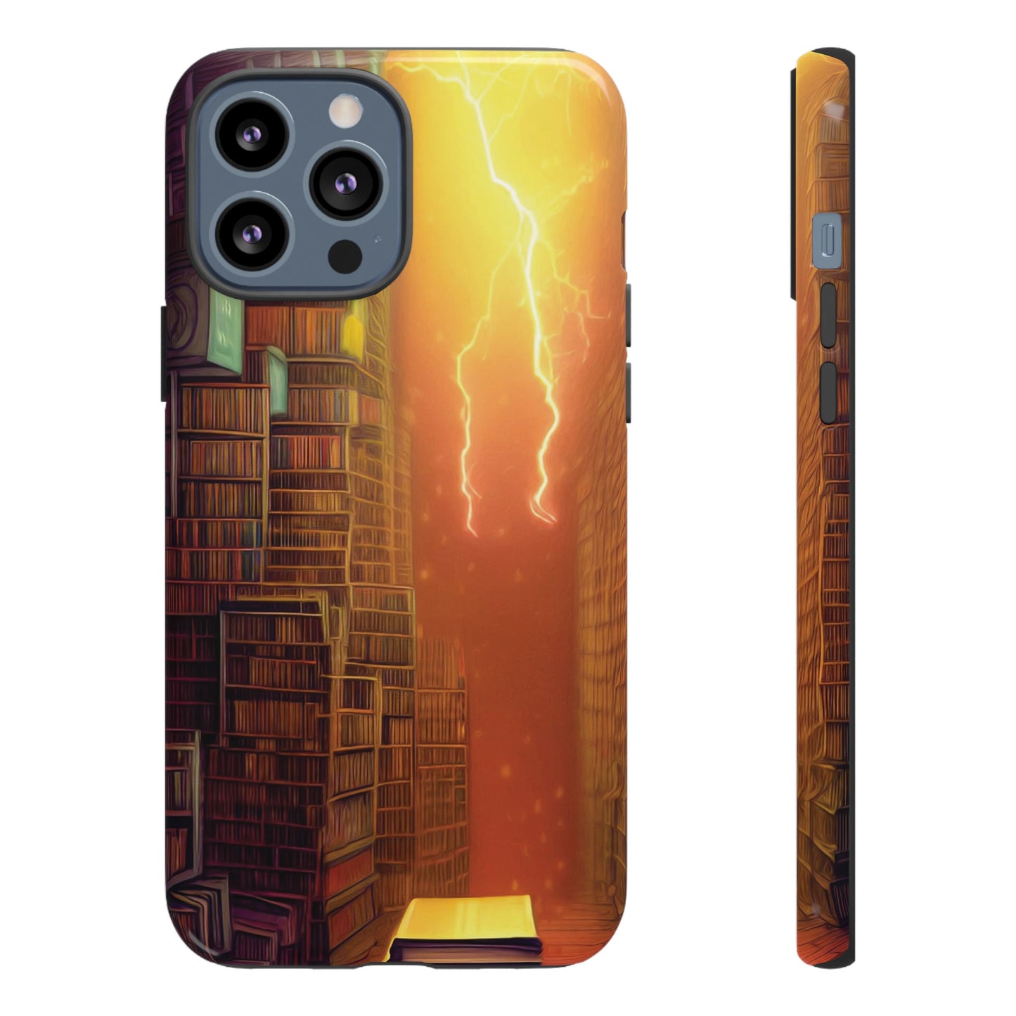 Lightning in the Library Wallpaper Phone Case | iPhone 15 Plus/ Pro, 14, 13, 12| Google Pixel 7, Pro, 5| Samsung Galaxy S23 All Major Phone Models