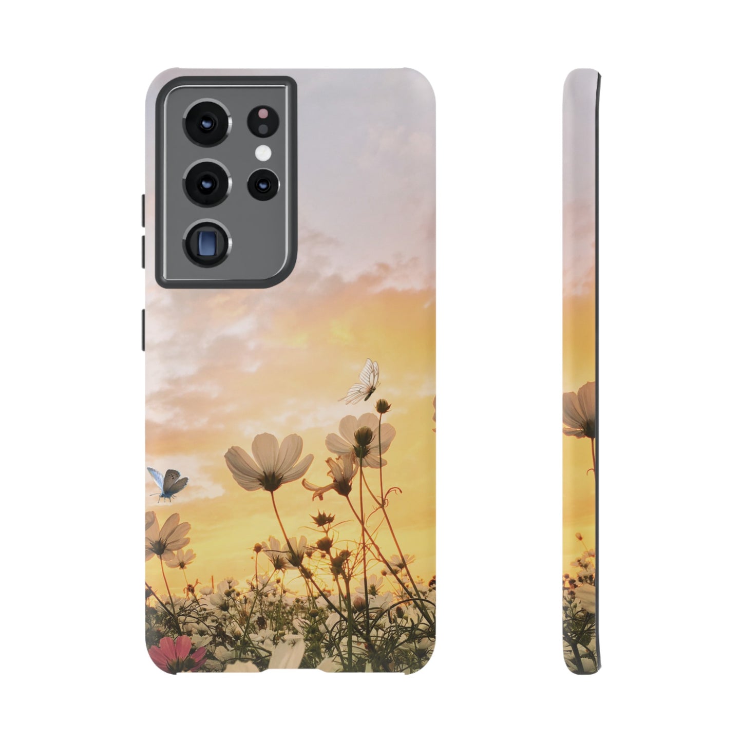 Flowers At Sunset Wallpaper Phone Case | iPhone 15 Plus/ Pro, 14, 13, 12| Google Pixel 7, Pro, 5| Samsung Galaxy S23 All Major Phone Models