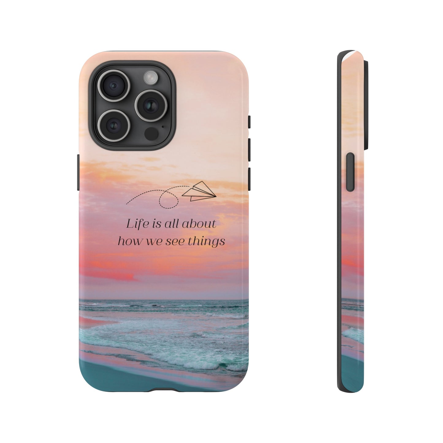 Thoughts at Sunset Phone Case | iPhone 15 Plus/ Pro, 14, 13, 12| Google Pixel 7, Pro, 5| Samsung Galaxy S23 All Major Phone Models