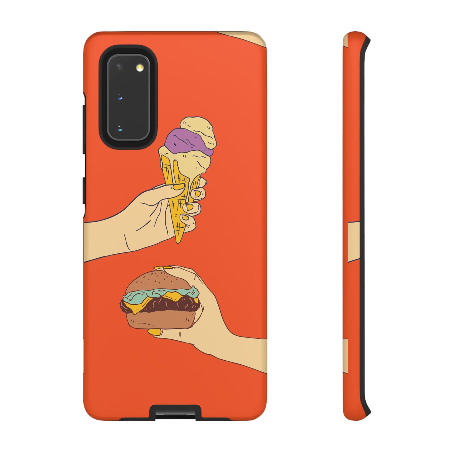 IceCream Or Hamburger? Phone Case | iPhone 15 Plus/ Pro, 14, 13, 12| Google Pixel 7, Pro, 5| Samsung Galaxy S23 All Major Phone Models