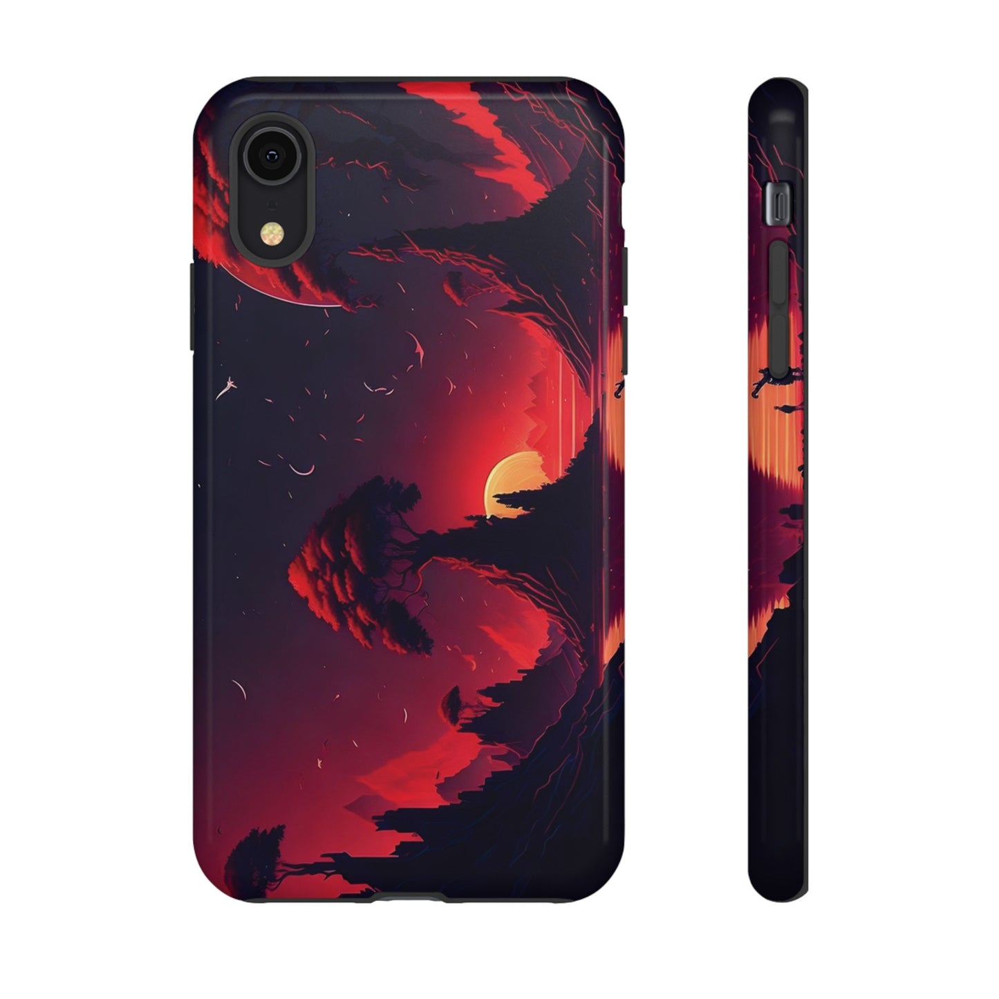 Red Sunset Wallpaper Phone Case | iPhone 15 Plus/ Pro, 14, 13, 12| Google Pixel 7, Pro, 5| Samsung Galaxy S23 All Major Phone Models