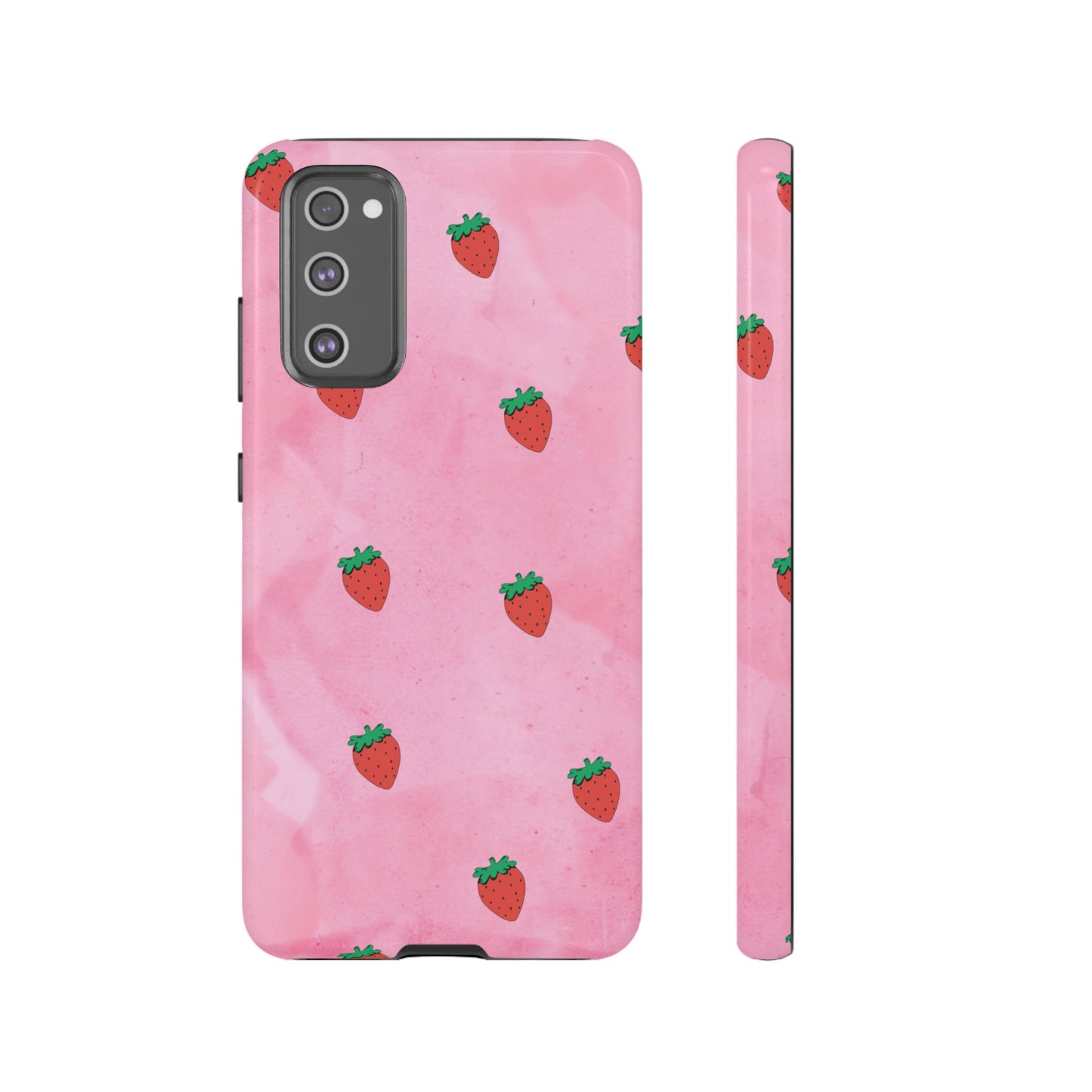 Strawberry Wallpaper Phone Case | iPhone 15 Plus/ Pro, 14, 13, 12| Google Pixel 7, Pro, 5| Samsung Galaxy S23 All Major Phone Models