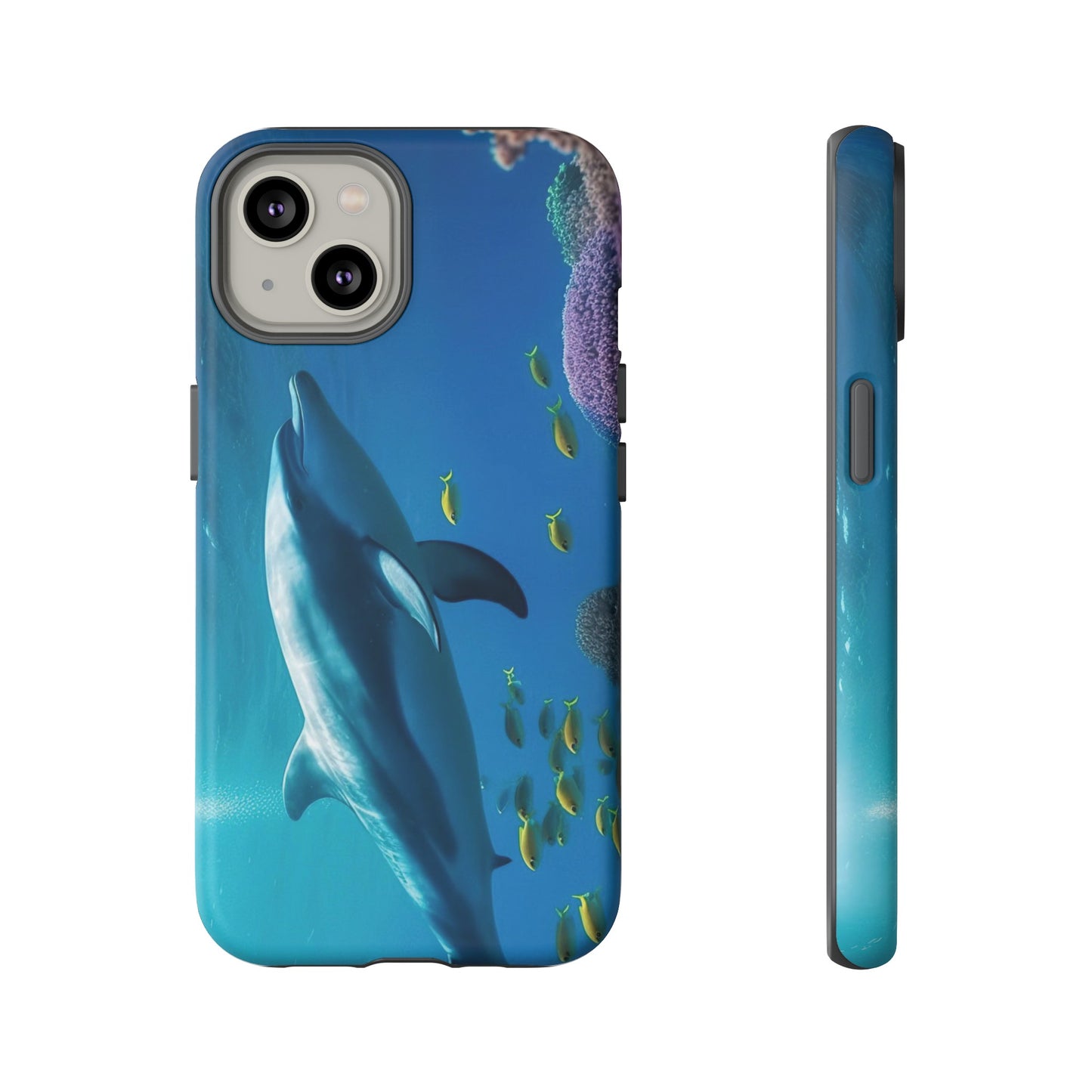 Dolphin Wallpaper Phone Case | iPhone 15 Plus/ Pro, 14, 13, 12| Google Pixel 7, Pro, 5| Samsung Galaxy S23 All Major Phone Models