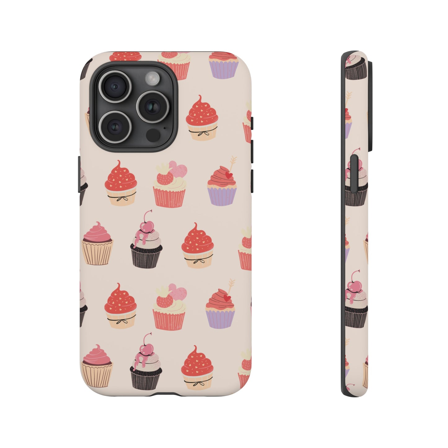 Cupcake Collage Wallpaper Phone Case | iPhone 15 Plus/ Pro, 14, 13, 12| Google Pixel 7, Pro, 5| Samsung Galaxy S23 All Major Phone Models