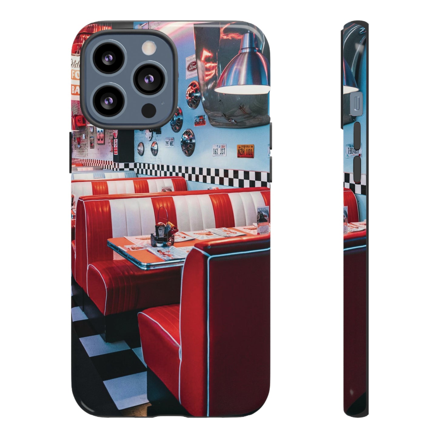 Diner Wallpaper Phone Case | iPhone 15 Plus/ Pro, 14, 13, 12| Google Pixel 7, Pro, 5| Samsung Galaxy S23 All Major Phone Models