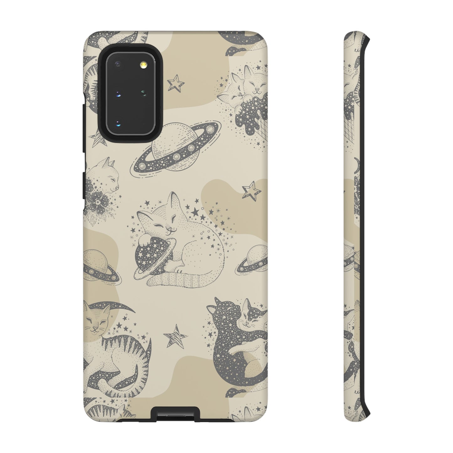 Floating Cosmic Cat Comfort Phone Case | iPhone 15 Plus/ Pro, 14, 13, 12| Google Pixel 7, Pro, 5| Samsung Galaxy S23 All Major Phone Models