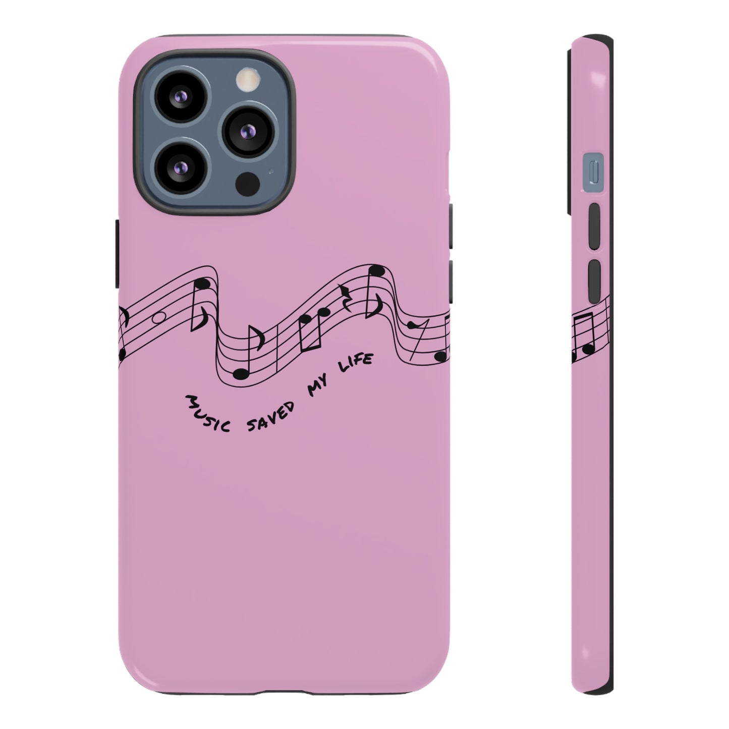 Music Saved My Life Wallpaper Phone Case | iPhone 15 Plus/ Pro, 14, 13, 12| Google Pixel 7, Pro, 5| Samsung Galaxy S23 All Major Phone Models