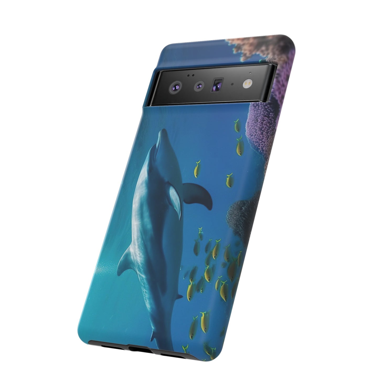 Dolphin Wallpaper Phone Case | iPhone 15 Plus/ Pro, 14, 13, 12| Google Pixel 7, Pro, 5| Samsung Galaxy S23 All Major Phone Models