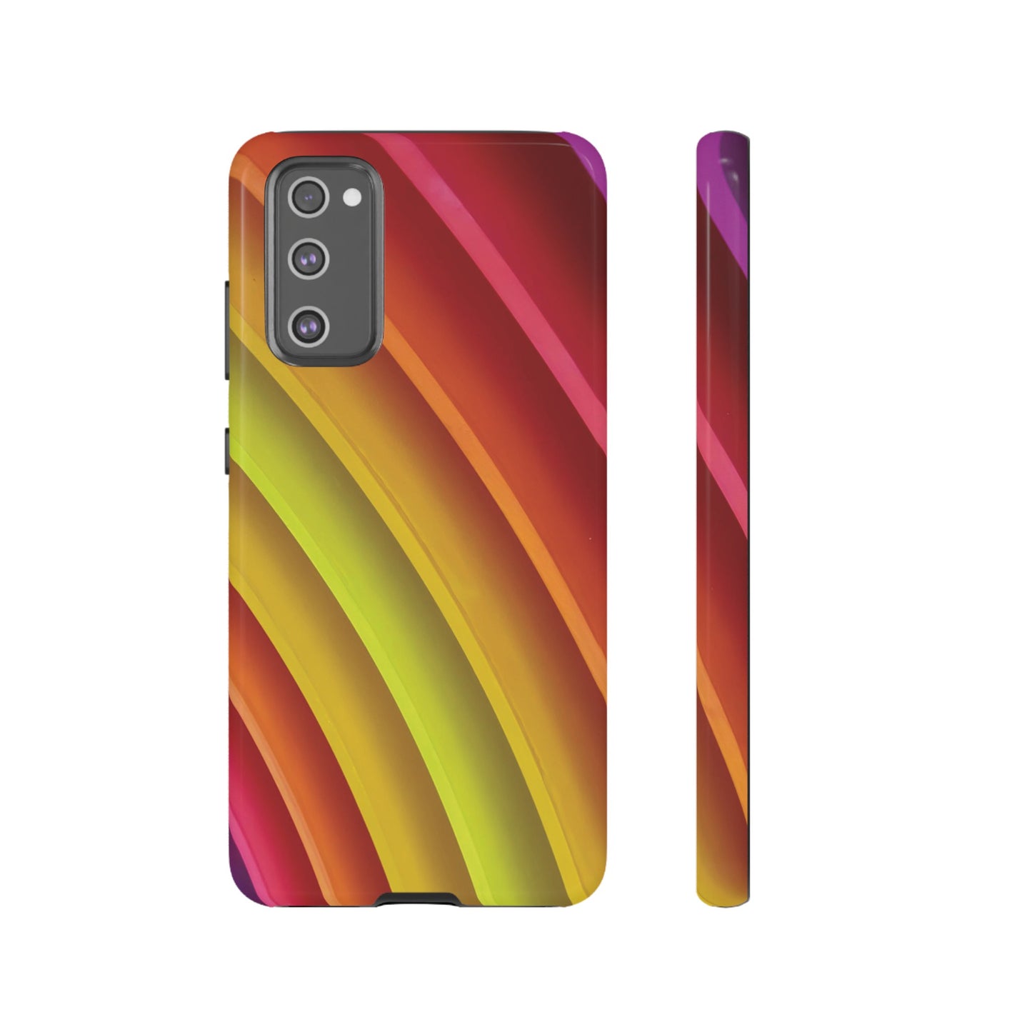 Curved Colourful Wallpaper Phone Case | iPhone 15 Plus/ Pro, 14, 13, 12| Google Pixel 7, Pro, 5| Samsung Galaxy S23 All Major Phone Models