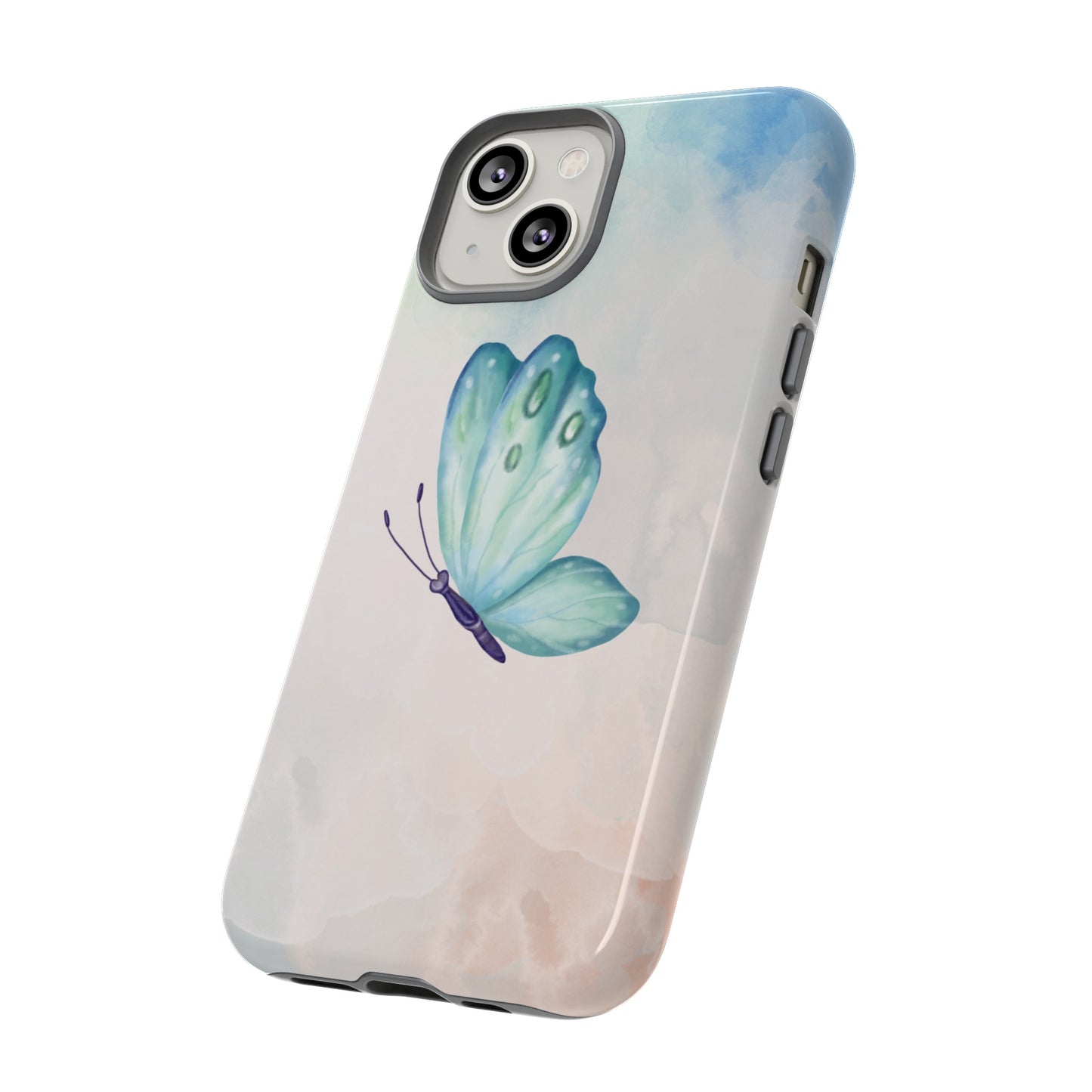 Blue Butterfly Wallpaper Phone Case  | iPhone 15 Plus/ Pro, 14, 13, 12| Google Pixel 7, Pro, 5| Samsung Galaxy S23 All Major Phone Models