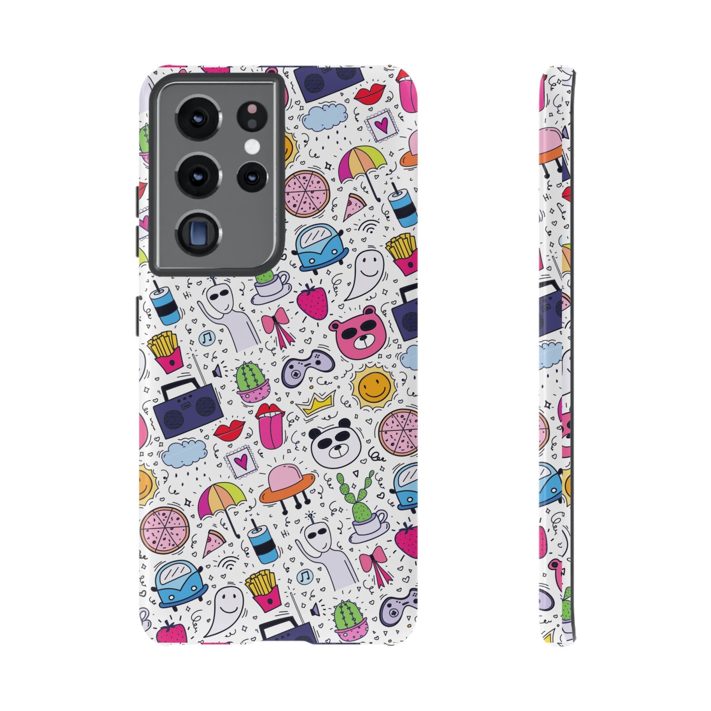 Cartoon Collage Phone Case | iPhone 15 Plus/ Pro, 14, 13, 12| Google Pixel 7, Pro, 5| Samsung Galaxy S23 All Major Phone Models