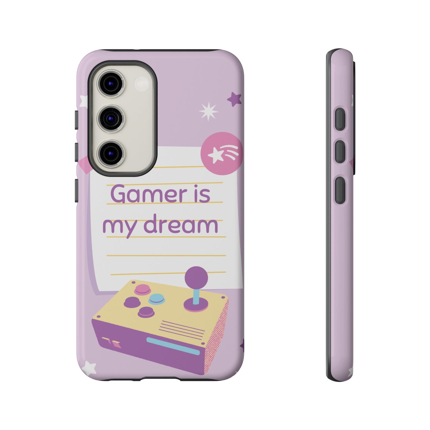 Gamer Is My Dream Job Wallpaper Phone Case | iPhone 15 Plus/ Pro, 14, 13, 12| Google Pixel 7, Pro, 5| Samsung Galaxy S23 All Major Phone Models