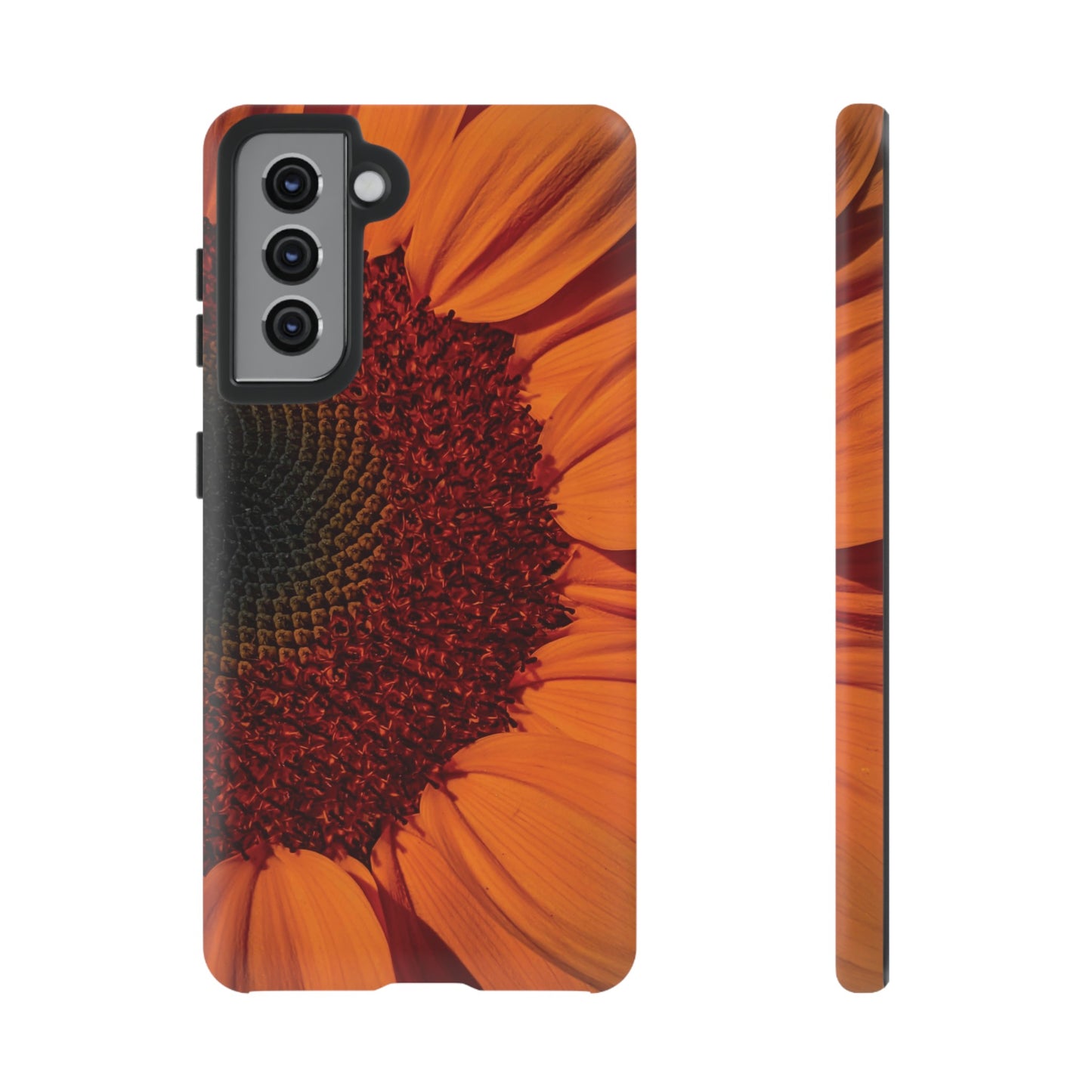 Orange Sunflower Wallpaper Phone Case | iPhone 15 Plus/ Pro, 14, 13, 12| Google Pixel 7, Pro, 5| Samsung Galaxy S23 All Major Phone Models