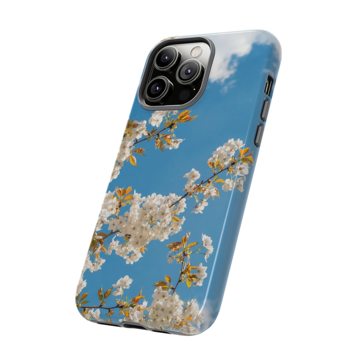 White Blossom Wallpaper Phone Case | iPhone 15 Plus/ Pro, 14, 13, 12| Google Pixel 7, Pro, 5| Samsung Galaxy S23 All Major Phone Models