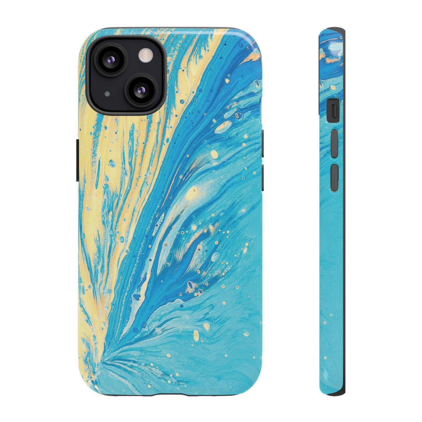 Fan of Yellow & Blue Paint Phone Case | iPhone 15 Plus/ Pro, 14, 13, 12| Google Pixel 7, Pro, 5| Samsung Galaxy S23 All Major Phone Models