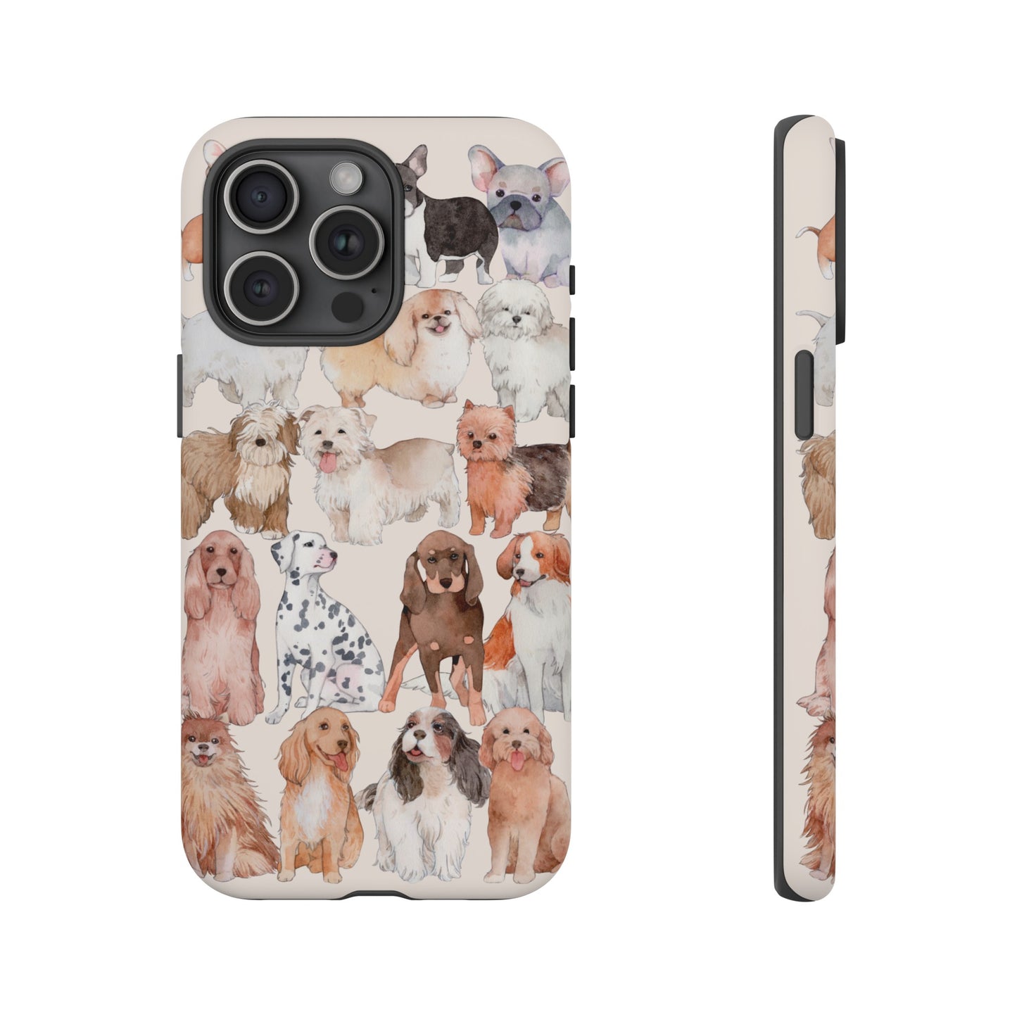 Dog Collage Wallpaper Phone Case | iPhone 15 Plus/ Pro, 14, 13, 12| Google Pixel 7, Pro, 5| Samsung Galaxy S23 All Major Phone Models