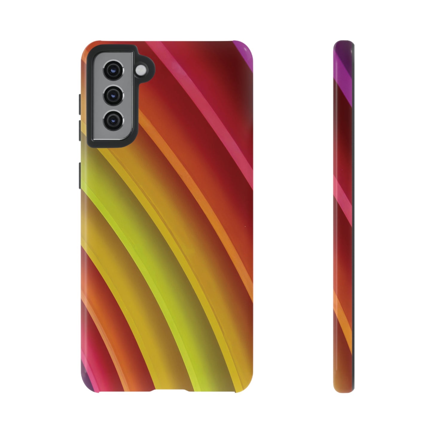 Curved Colourful Wallpaper Phone Case | iPhone 15 Plus/ Pro, 14, 13, 12| Google Pixel 7, Pro, 5| Samsung Galaxy S23 All Major Phone Models