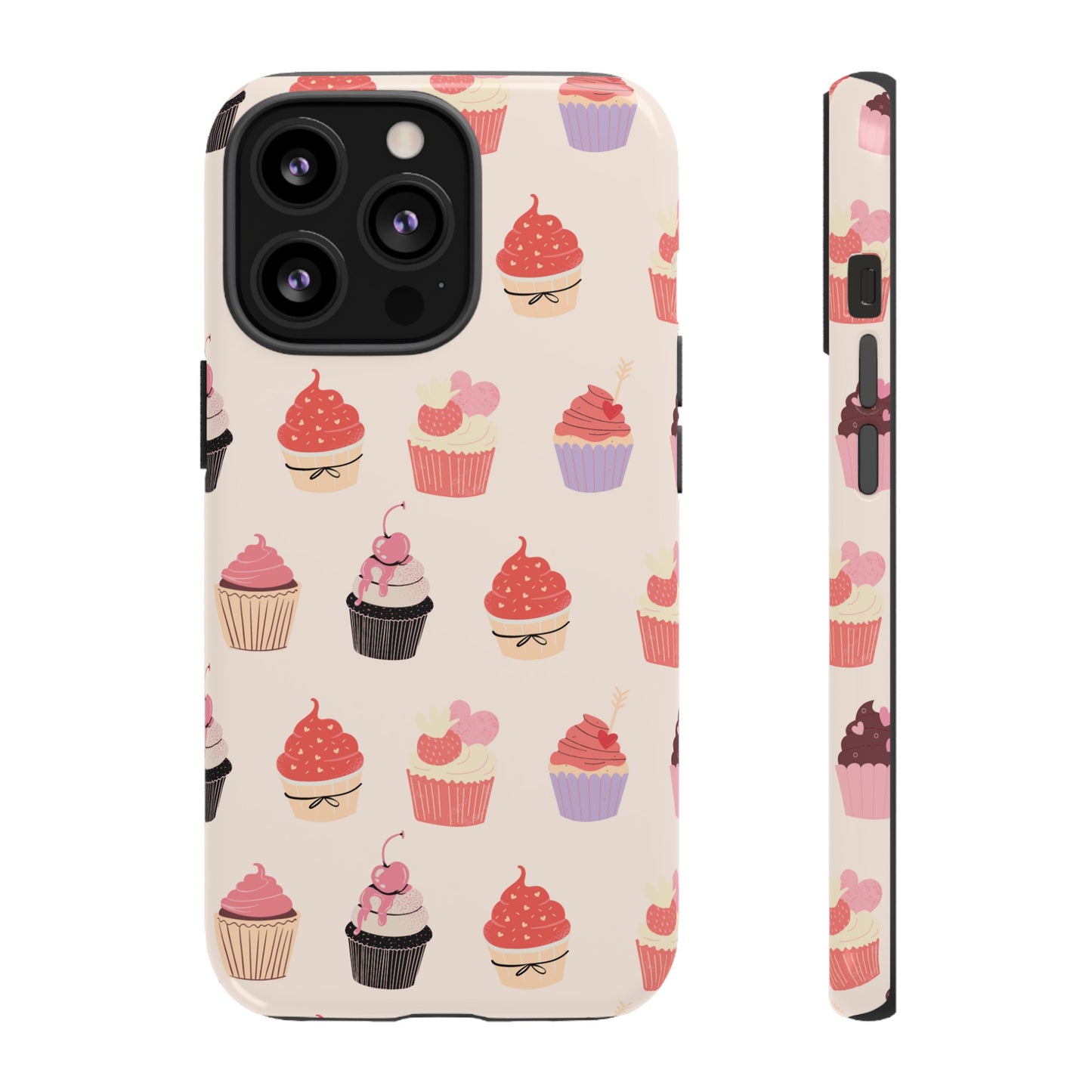 Cupcake Collage Wallpaper Phone Case | iPhone 15 Plus/ Pro, 14, 13, 12| Google Pixel 7, Pro, 5| Samsung Galaxy S23 All Major Phone Models