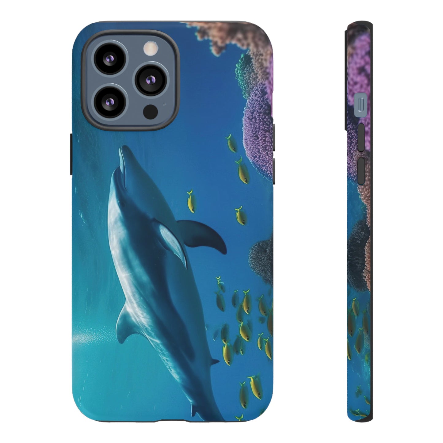 Dolphin Wallpaper Phone Case | iPhone 15 Plus/ Pro, 14, 13, 12| Google Pixel 7, Pro, 5| Samsung Galaxy S23 All Major Phone Models