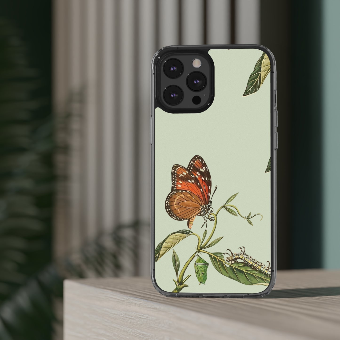 Orange Butterfly Wallpaper Phone Case | iPhone 15 Plus/ Pro, 14, 13, 12| Google Pixel 7, Pro, 5| Samsung Galaxy S23 All Major Phone Models