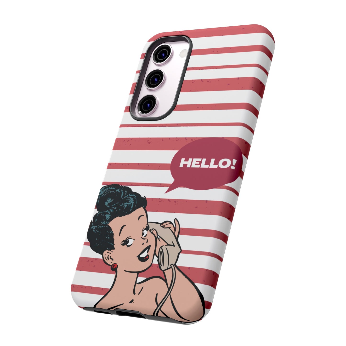 Hello! Wallpaper Phone Case | iPhone 15 Plus/ Pro, 14, 13, 12| Google Pixel 7, Pro, 5| Samsung Galaxy S23 All Major Phone Models