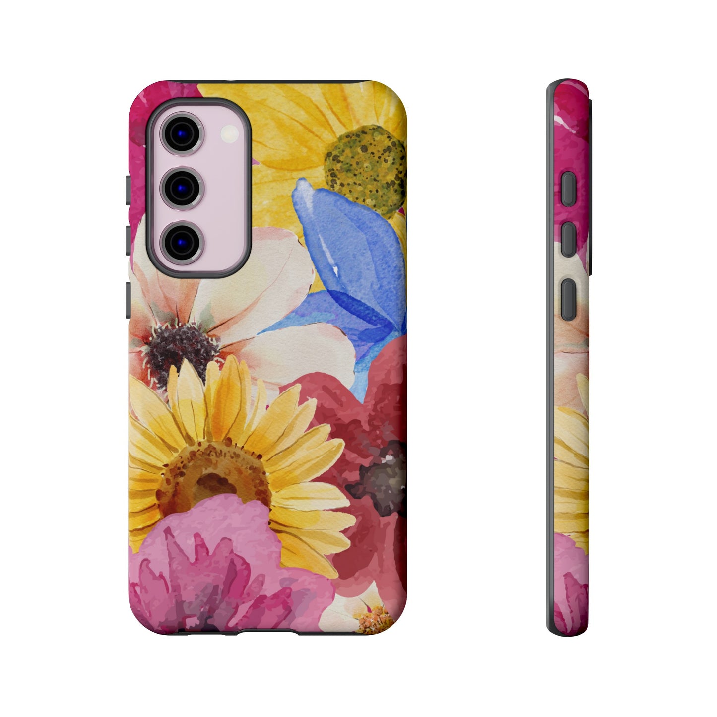 Overlapping Flowers Wallpaper Phone Case | iPhone 15 Plus/ Pro, 14, 13, 12| Google Pixel 7, Pro, 5| Samsung Galaxy S23 All Major Phone Models