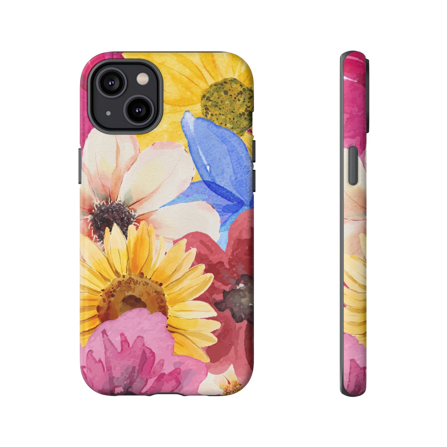 Overlapping Flowers Wallpaper Phone Case | iPhone 15 Plus/ Pro, 14, 13, 12| Google Pixel 7, Pro, 5| Samsung Galaxy S23 All Major Phone Models