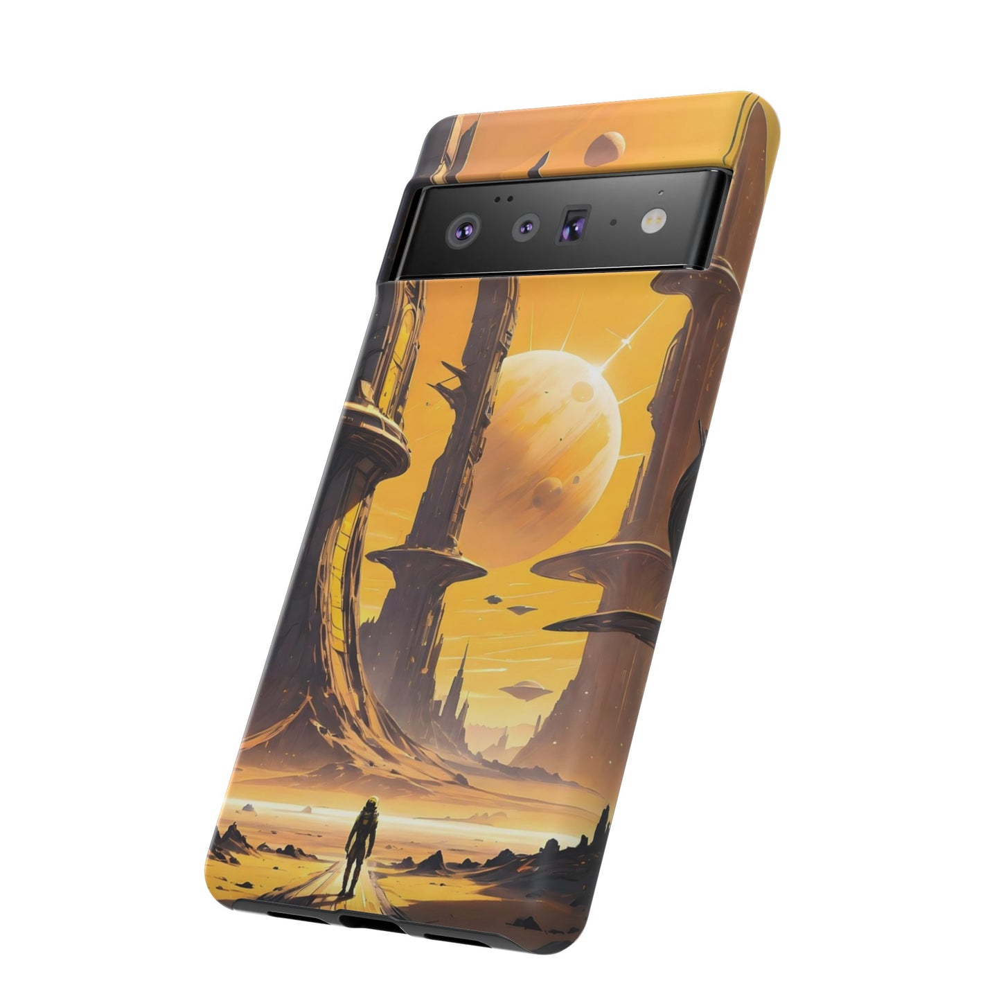 Distant Planets Sci Fi Wallpaper Phone Case | iPhone 15 Plus/ Pro, 14, 13, 12| Google Pixel 7, Pro, 5| Samsung Galaxy S23 All Major Phone Models